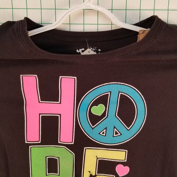 Justice "HOPE" Black Graphic Tee - Picture 4 of 6